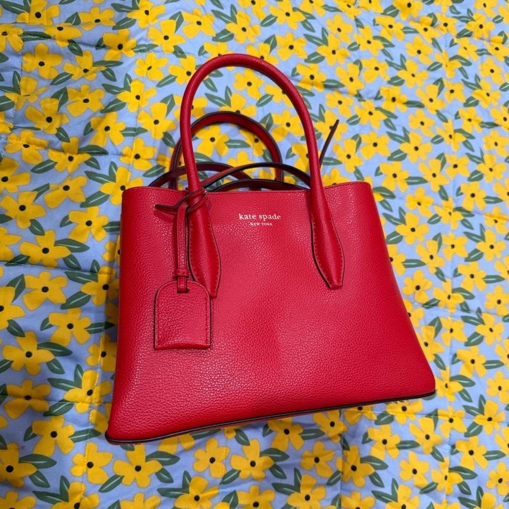 Kate spade red small satchel Eva
